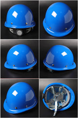 Steel-Rivet Ratchet Hard Hat - Round-Crown SMC Helmet