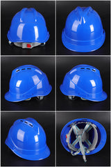 358ABS Button-Adjust Hard Hat - Vented ABS Safety Helmet