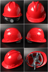 New V216 Ratchet Hard Hat - V-Ridge PP/PE Safety Helmet
