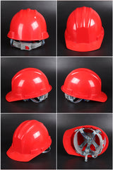 618 Button-Adjust Hard Hat - ABS Ribbed Cap-Style Safety Helmet
