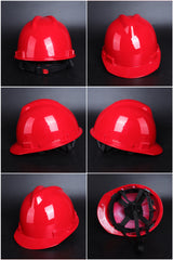 1602V Button-Adjust Hard Hat - V-Ridge PP/PE Safety Helmet