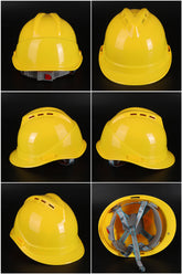 358ABS Button-Adjust Hard Hat - Vented ABS Safety Helmet