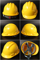 538-C Button-Adjust Hard Hat - Vented PP/PE Safety Helmet