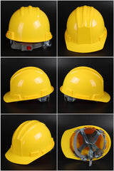 618 Button-Adjust Hard Hat - ABS Ribbed Cap-Style Safety Helmet