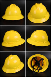 500ABS Full-Brim Button-Adjust Hard Hat - ABS Safety Helmet