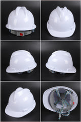 A4 Button-Adjust Hard Hat - ABS Ribbed Cap-Style Safety Helmet