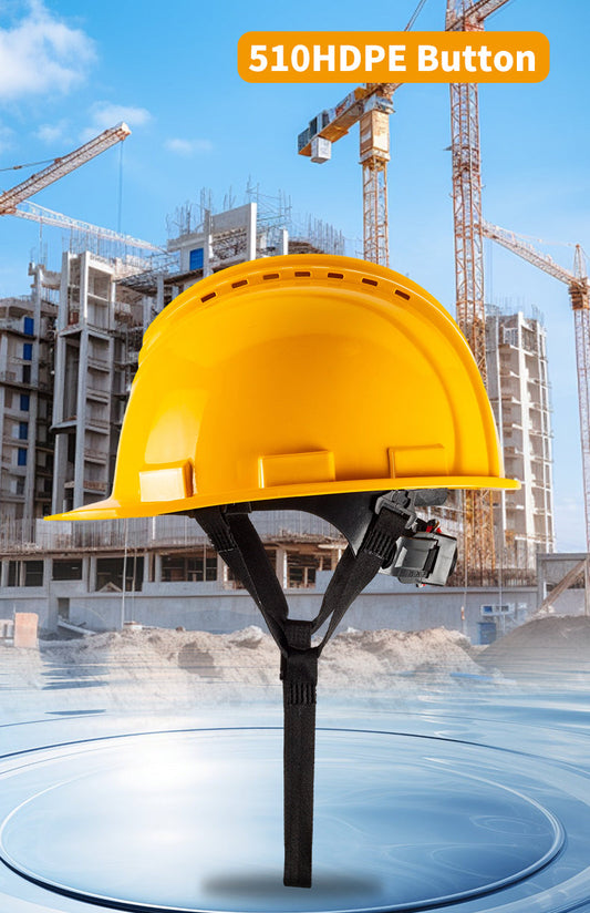 Weiwu 510DPE Plug-Type Safety Helmet: Lightweight and Breathable Protection for Construction and Factory Workers