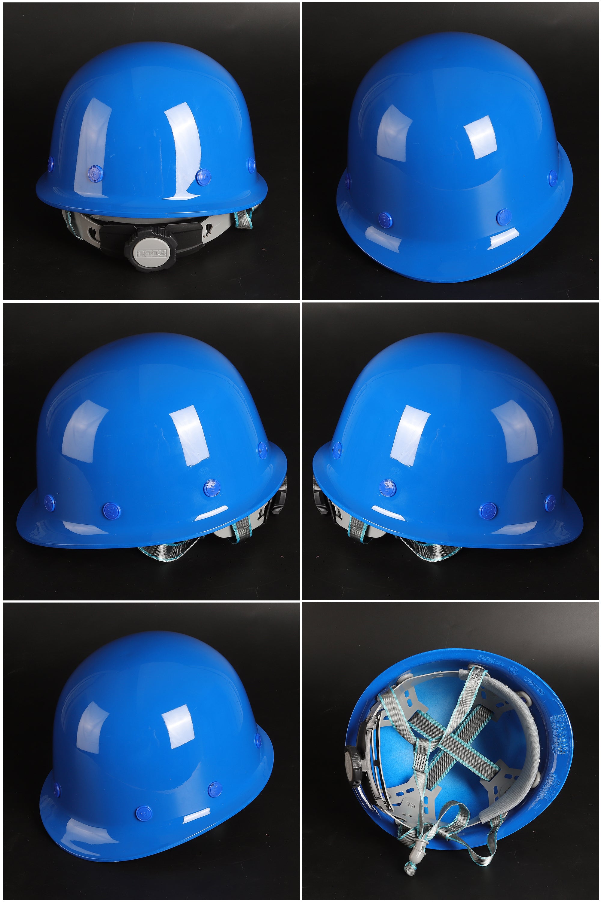 Standard Crown Ratchet Hard Hat - Round-Crown SMC Helmet