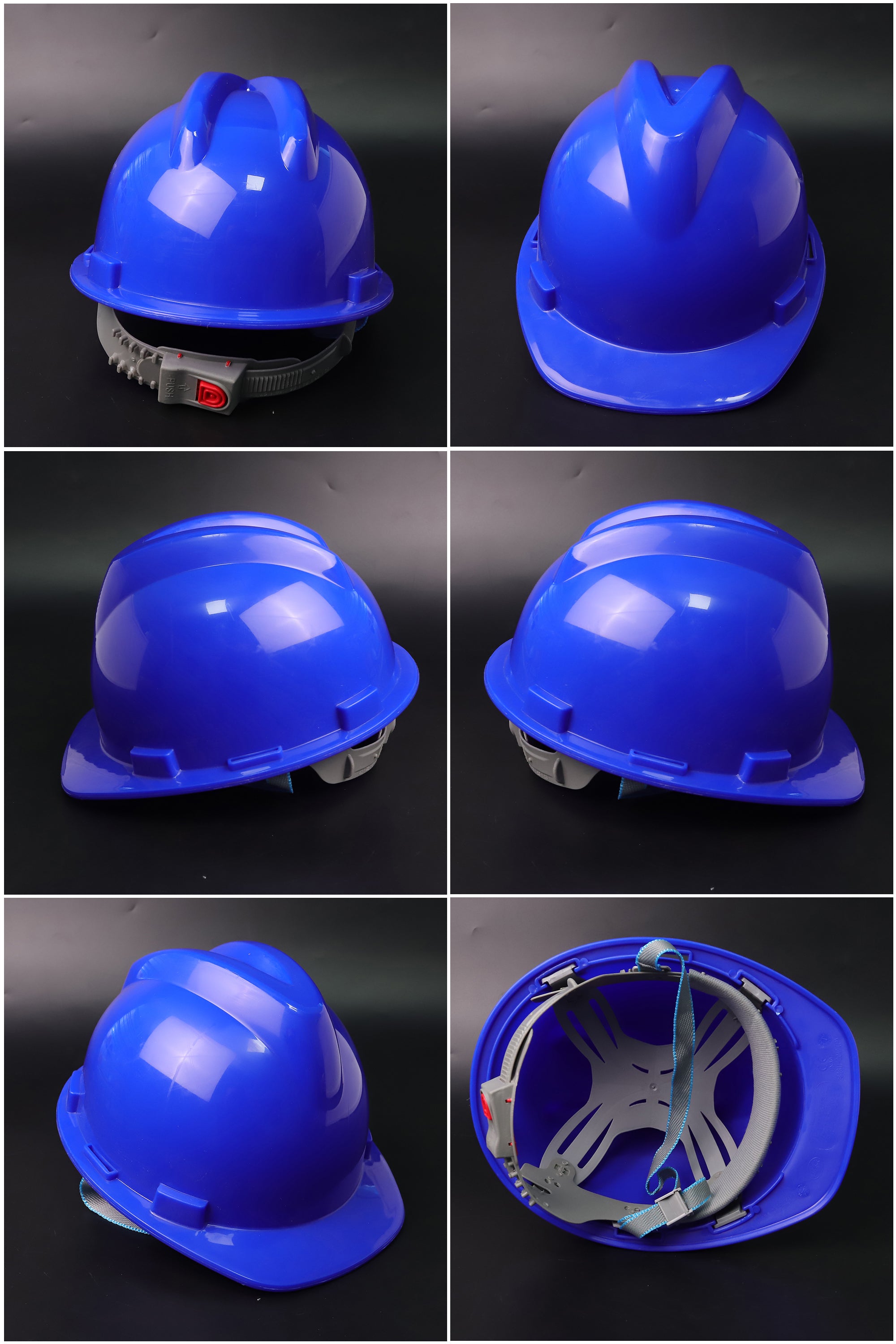 A9 Button-Adjust Hard Hat - PP/PE Cap-Style Safety Helmet