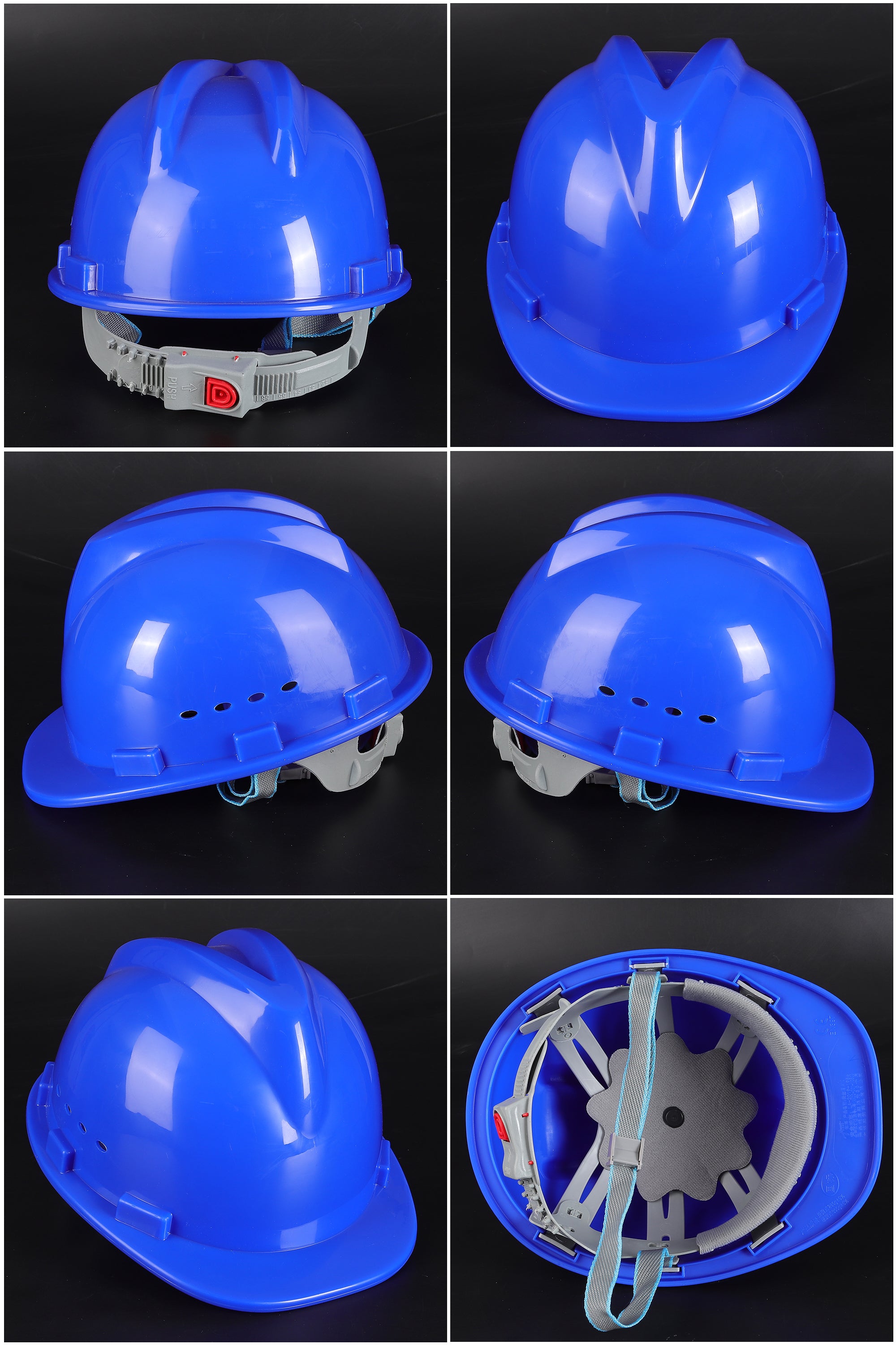 New A10 Button-Adjust Hard Hat - PP/PE Cap-Style Safety Helmet