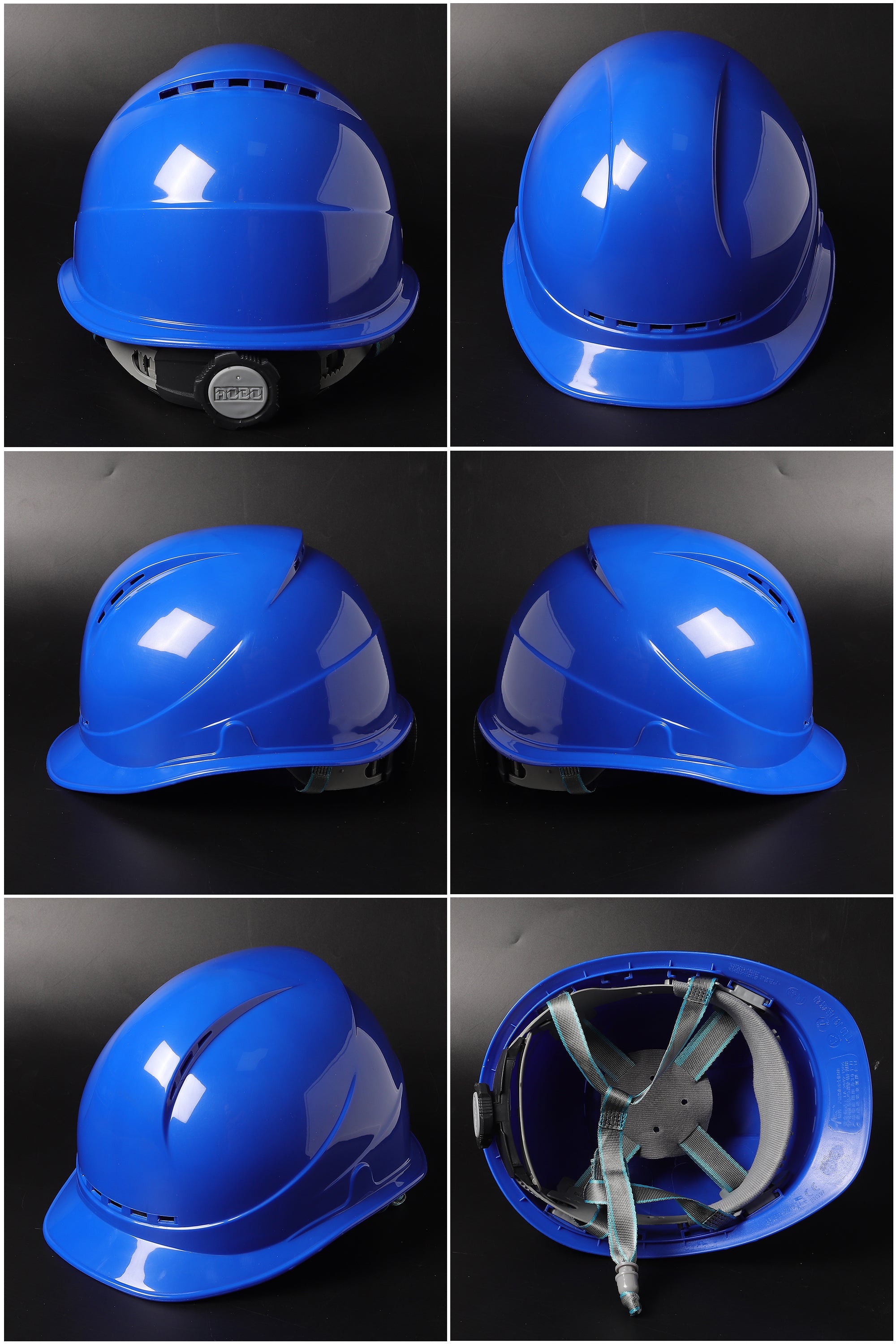 588 Ratchet Hard Hat - Vented ABS Safety Helmet