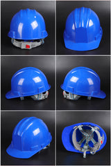 618 Button-Adjust Hard Hat - ABS Ribbed Cap-Style Safety Helmet