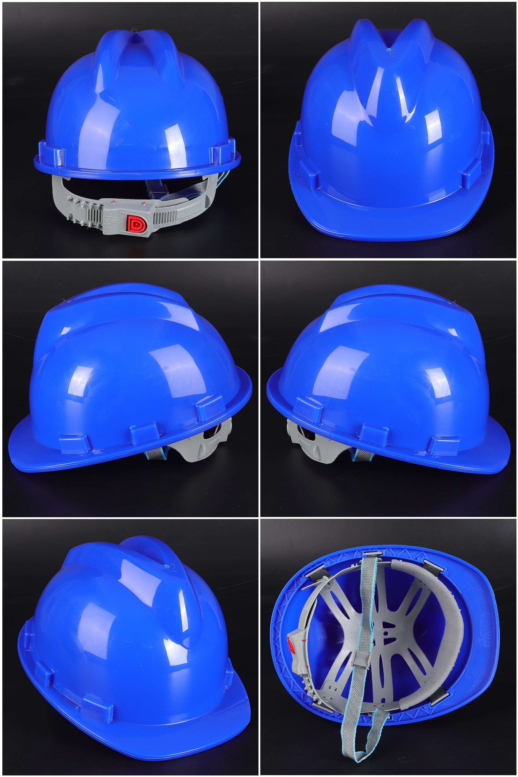 A11 Button-Adjust Hard Hat - PP/PE Cap-Style Safety Helmet