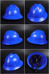 500ABS Full-Brim Button-Adjust Hard Hat - ABS Safety Helmet