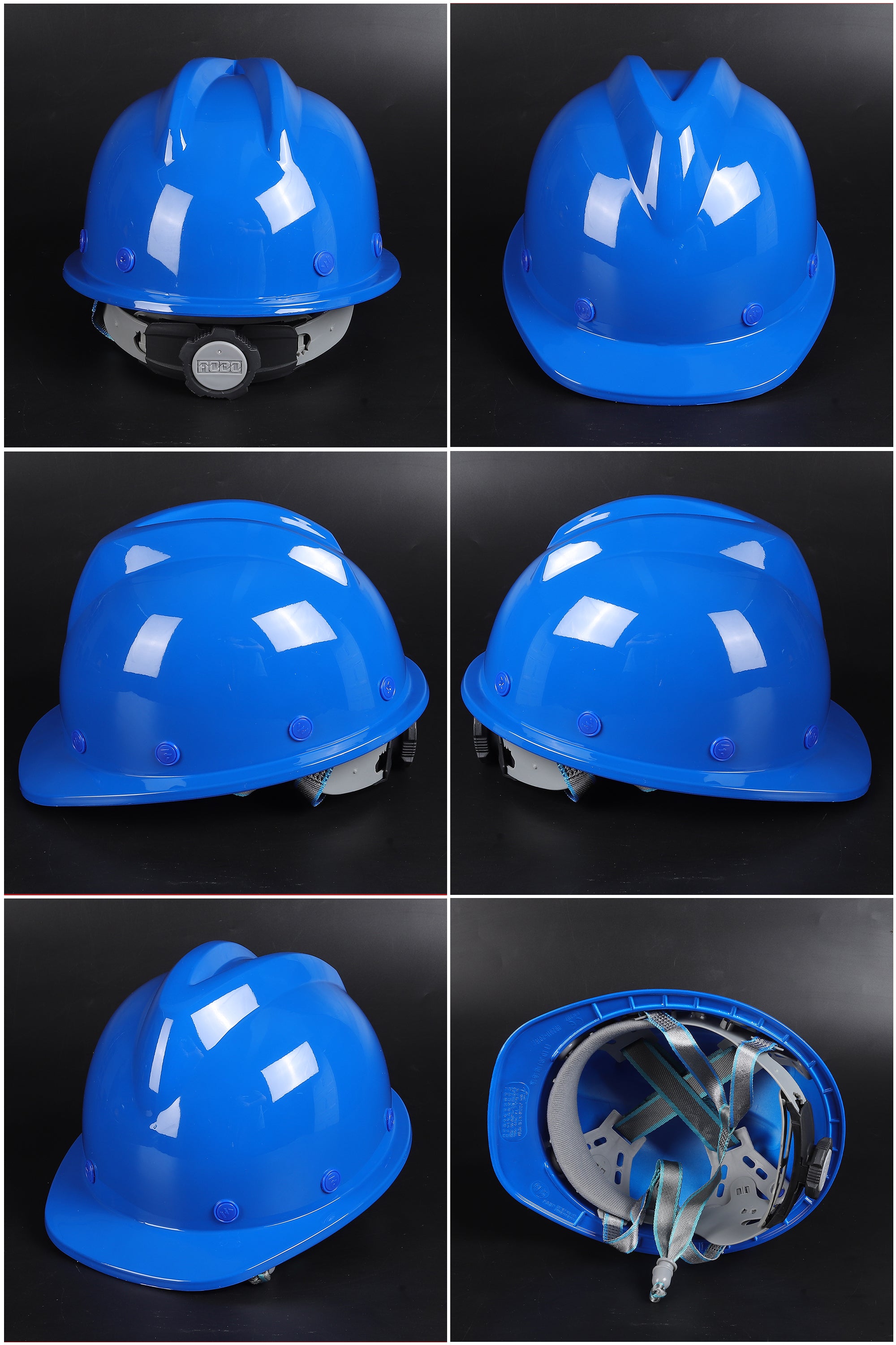 V-A Ratchet Hard Hat - V-Ridge ABS Safety Helmet