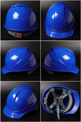 589 Button-Adjust Hard Hat - Vented ABS Safety Helmet
