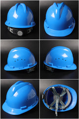 New V216 Ratchet Hard Hat - V-Ridge PP/PE Safety Helmet