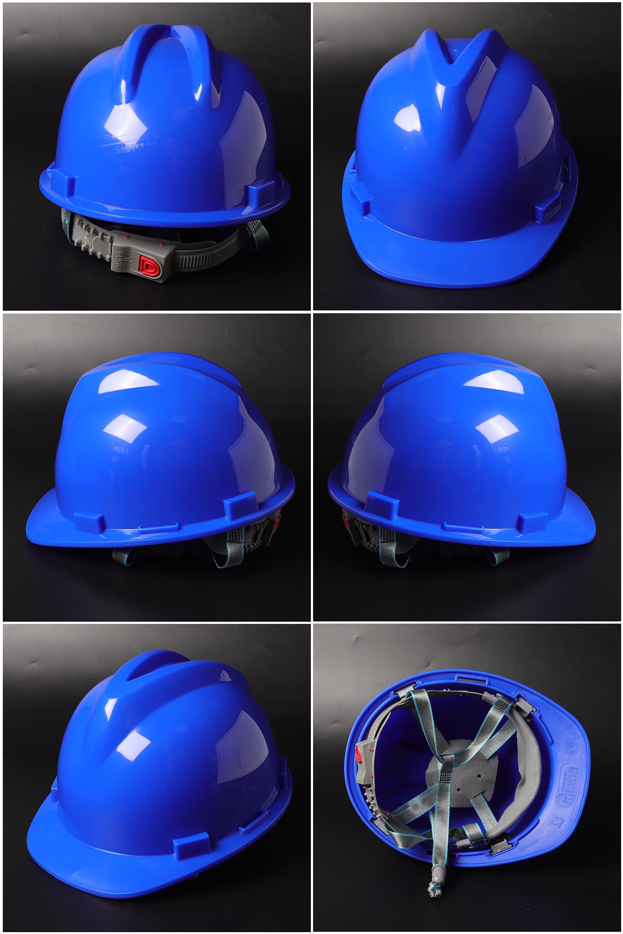 A21 Button-Adjust Hard Hat - ABS Cap-Style Safety Helmet