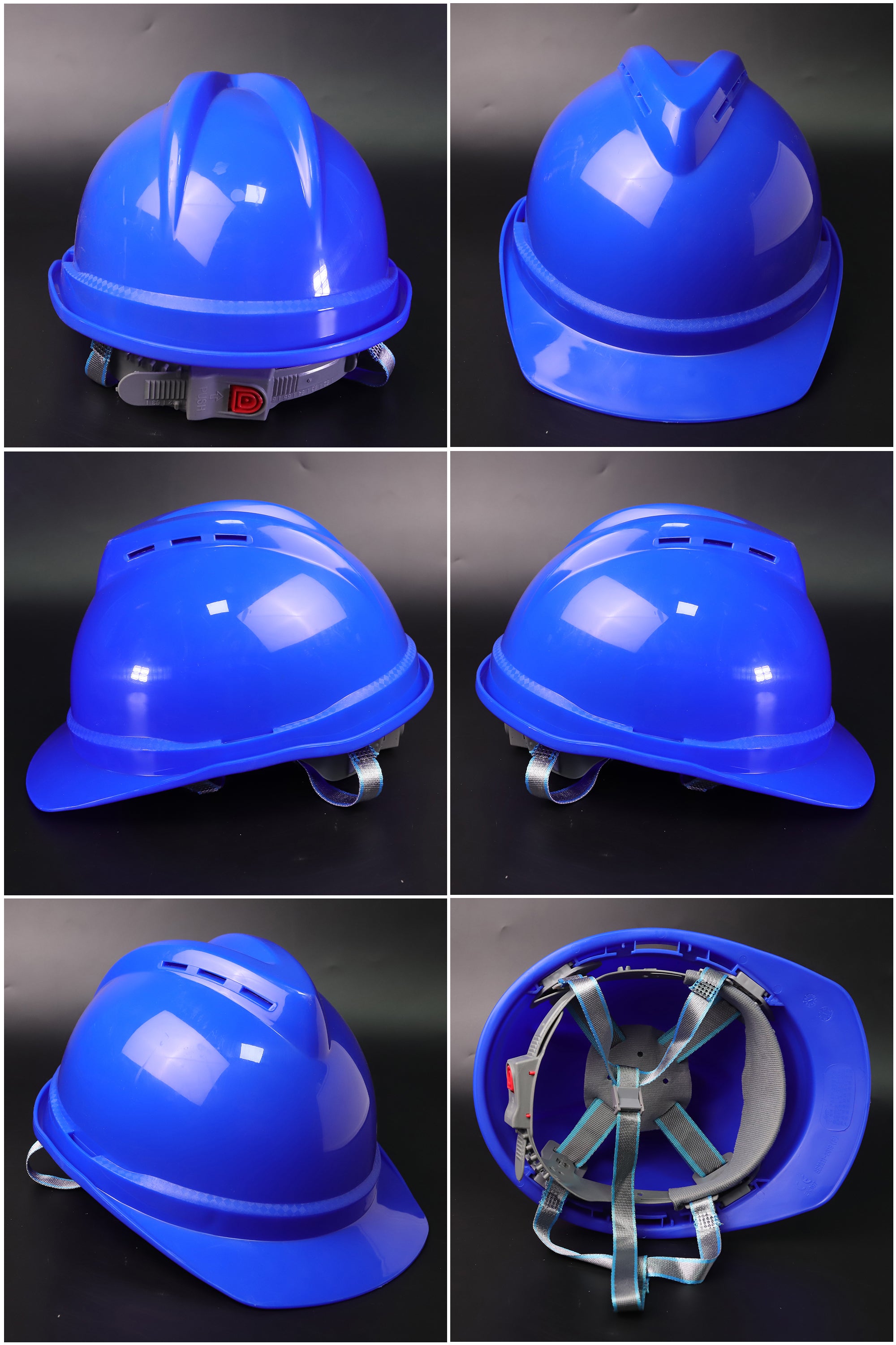502-C Button-Adjust Hard Hat - PP/PE Cap-Style Safety Helmet