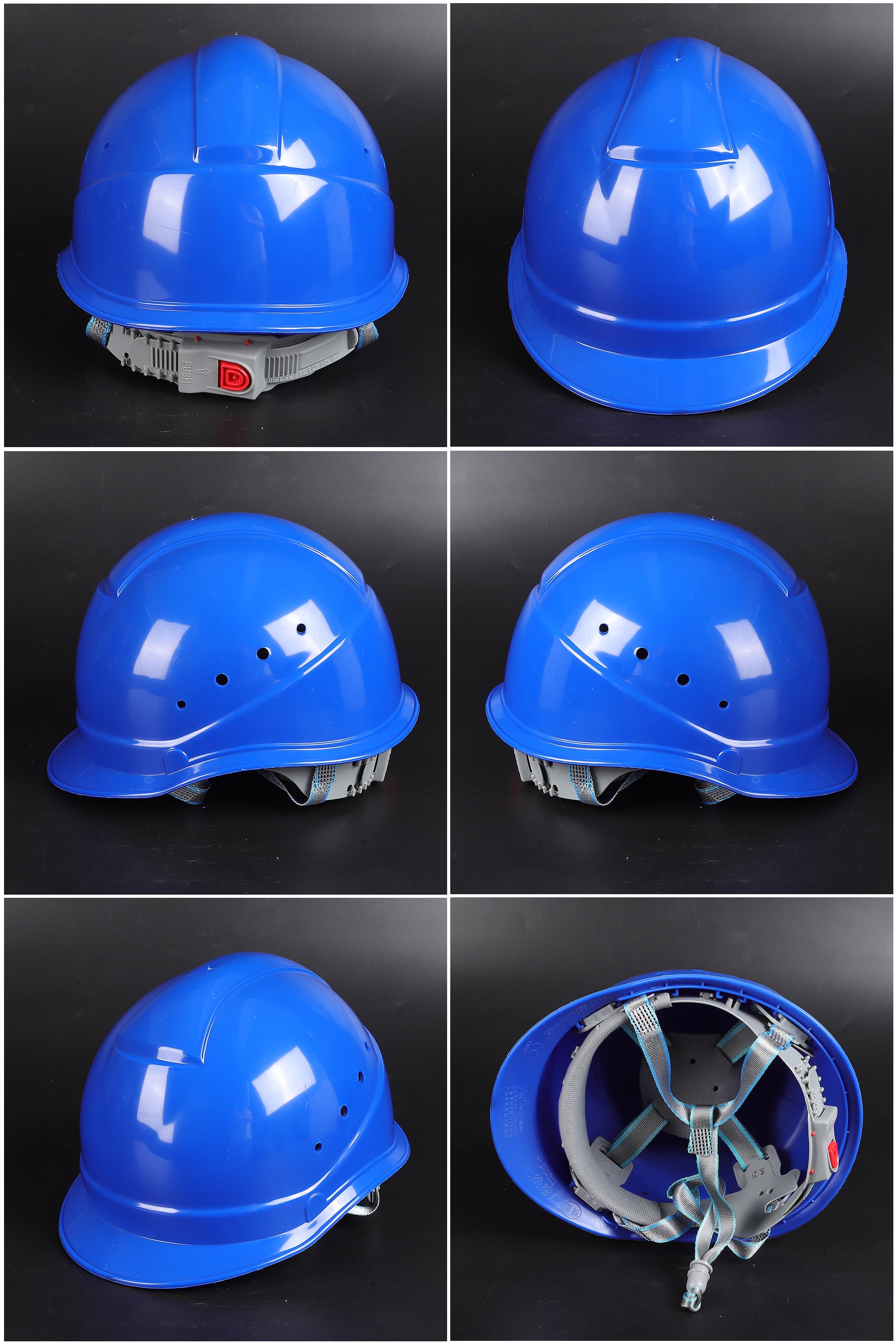 518ABS Button-Adjust Hard Hat - ABS Cap-Style Safety Helmet