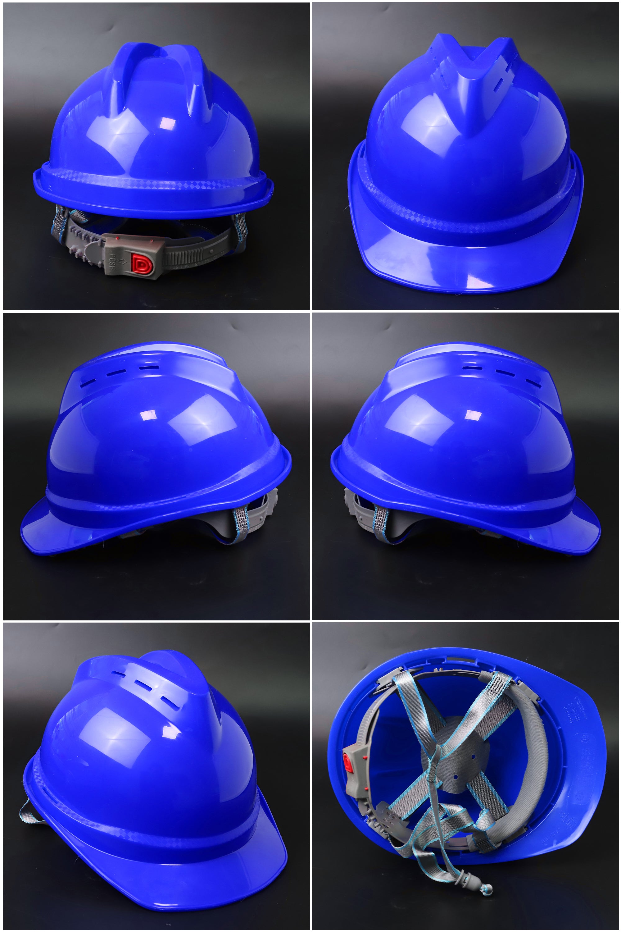 502-B Button-Adjust Hard Hat - ABS Cap-Style Safety Helmet