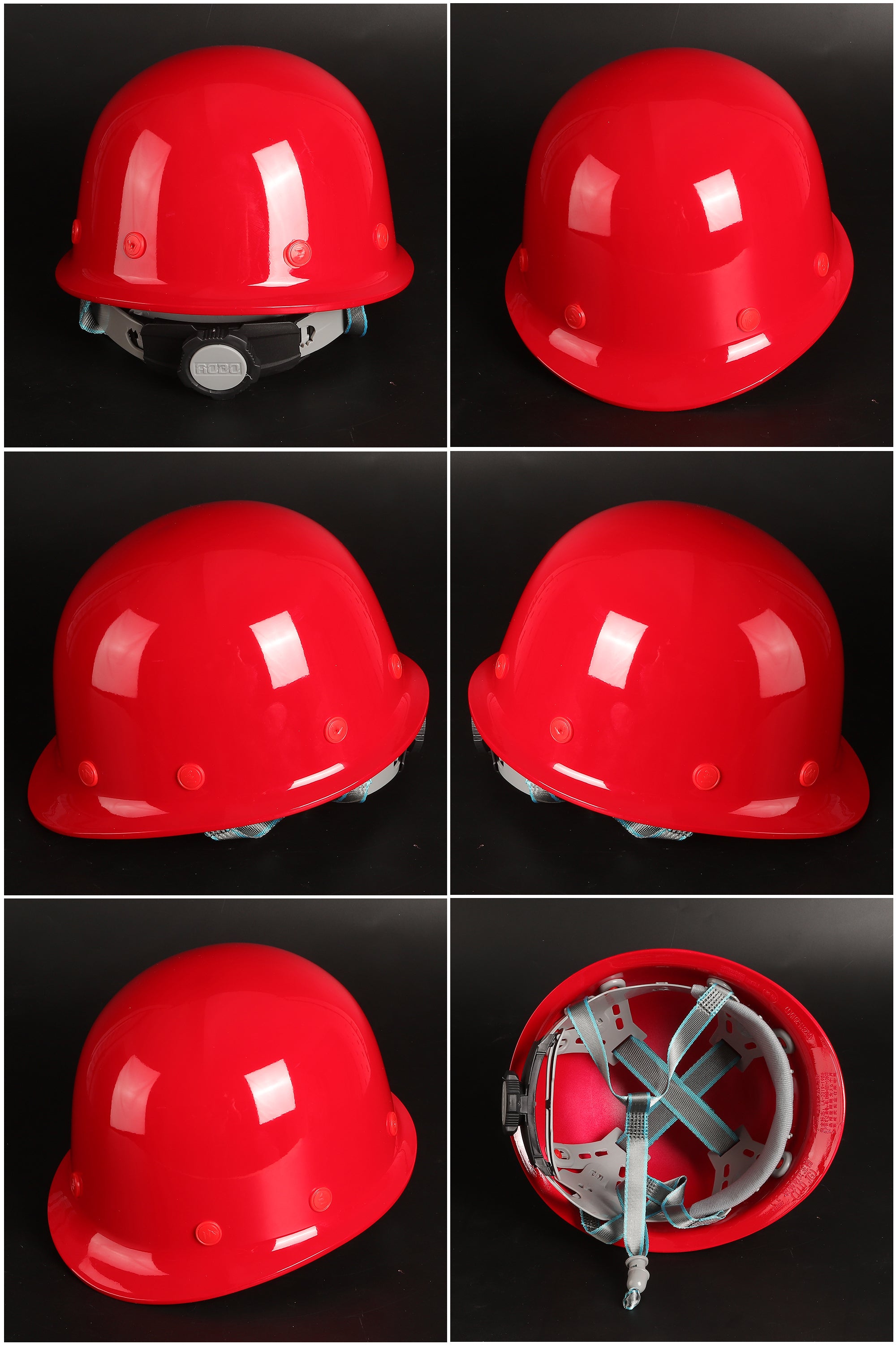 Standard Crown Ratchet Hard Hat - Round-Crown SMC Helmet
