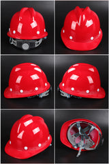 V-C Ratchet Hard Hat - V-Ridge PP/PE Safety Helmet