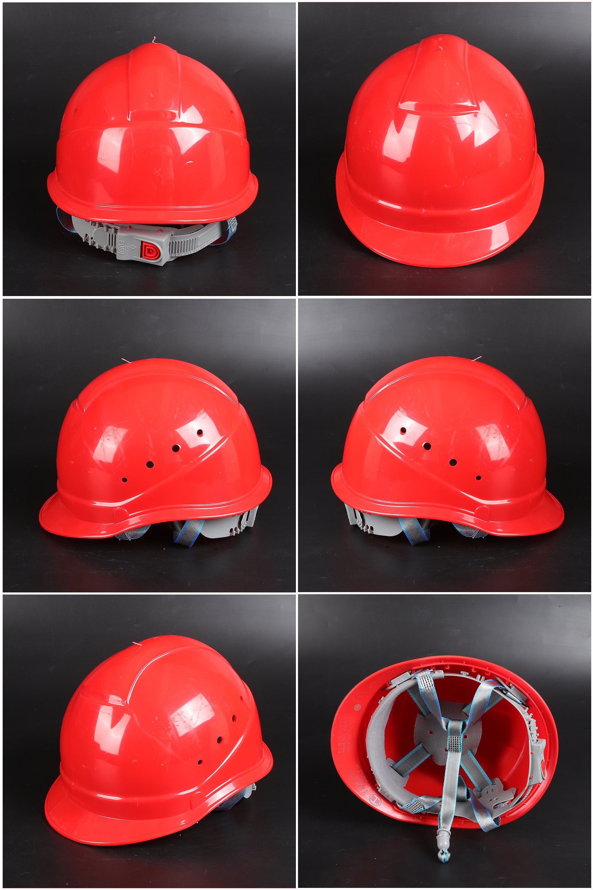 518ABS Button-Adjust Hard Hat - ABS Cap-Style Safety Helmet