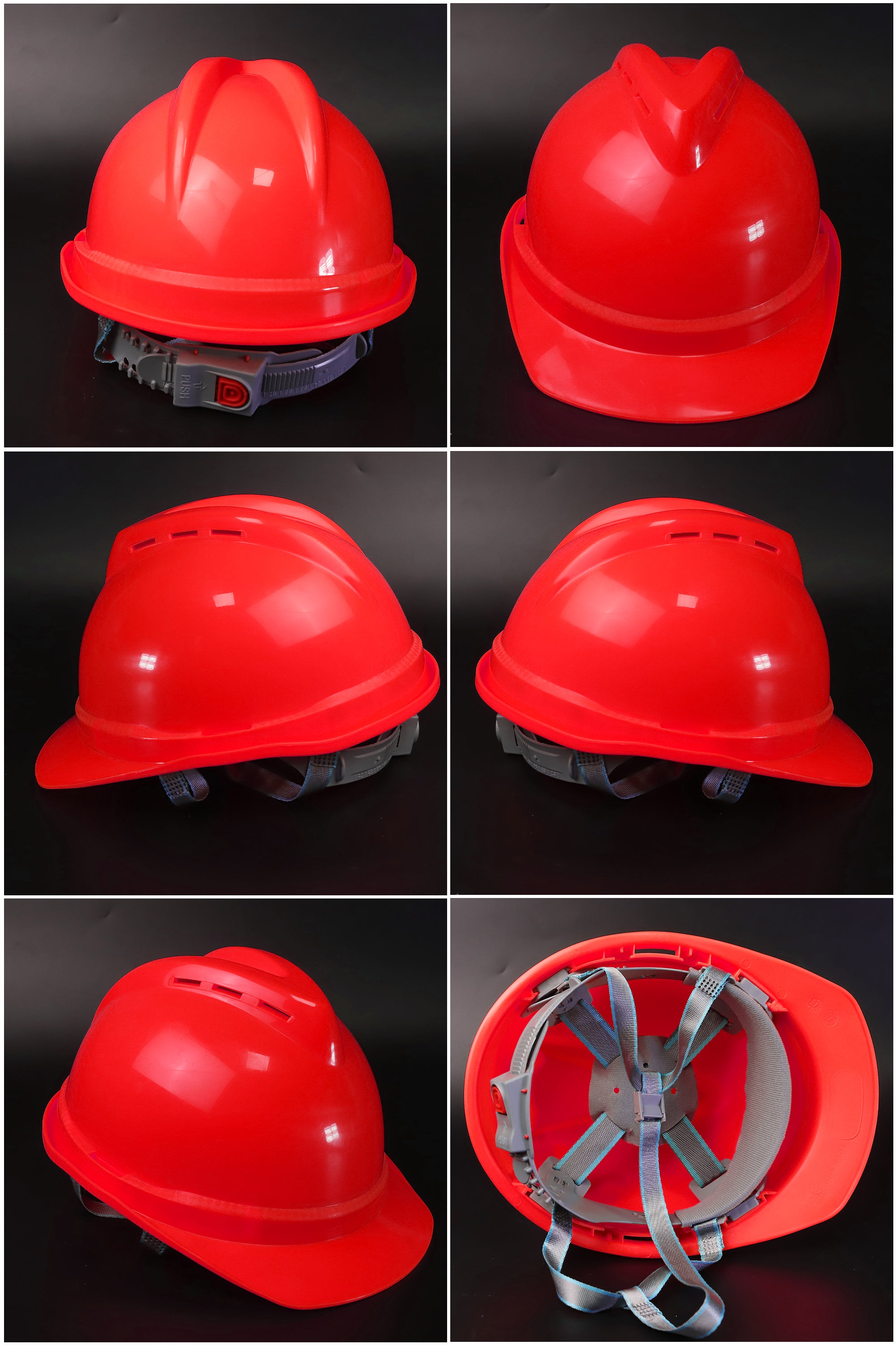 502-C Button-Adjust Hard Hat - PP/PE Cap-Style Safety Helmet