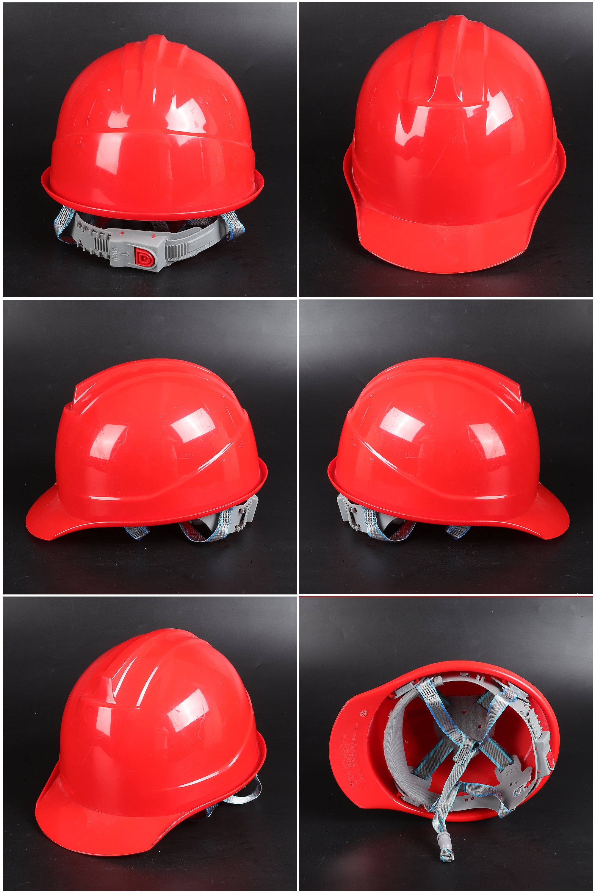 368ABS Button-Adjust Hard Hat - ABS Cap-Style Safety Helmet