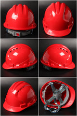 538-C Button-Adjust Hard Hat - Vented PP/PE Safety Helmet