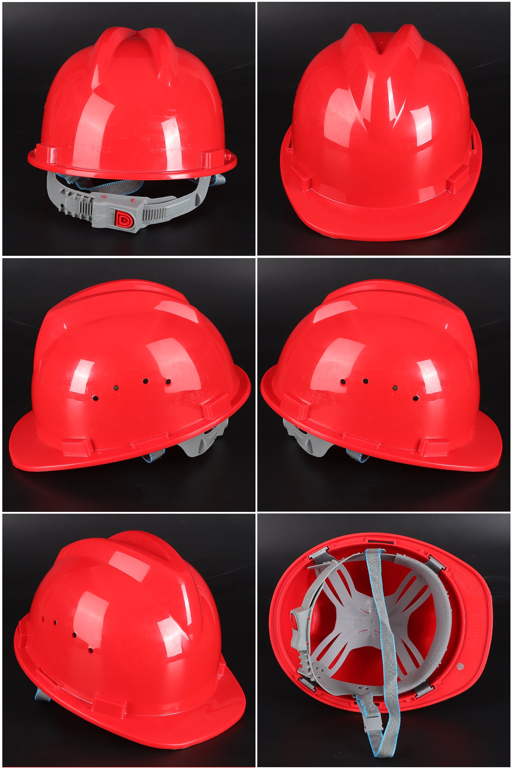 A10 Button-Adjust Hard Hat - PP/PE Cap-Style Safety Helmet