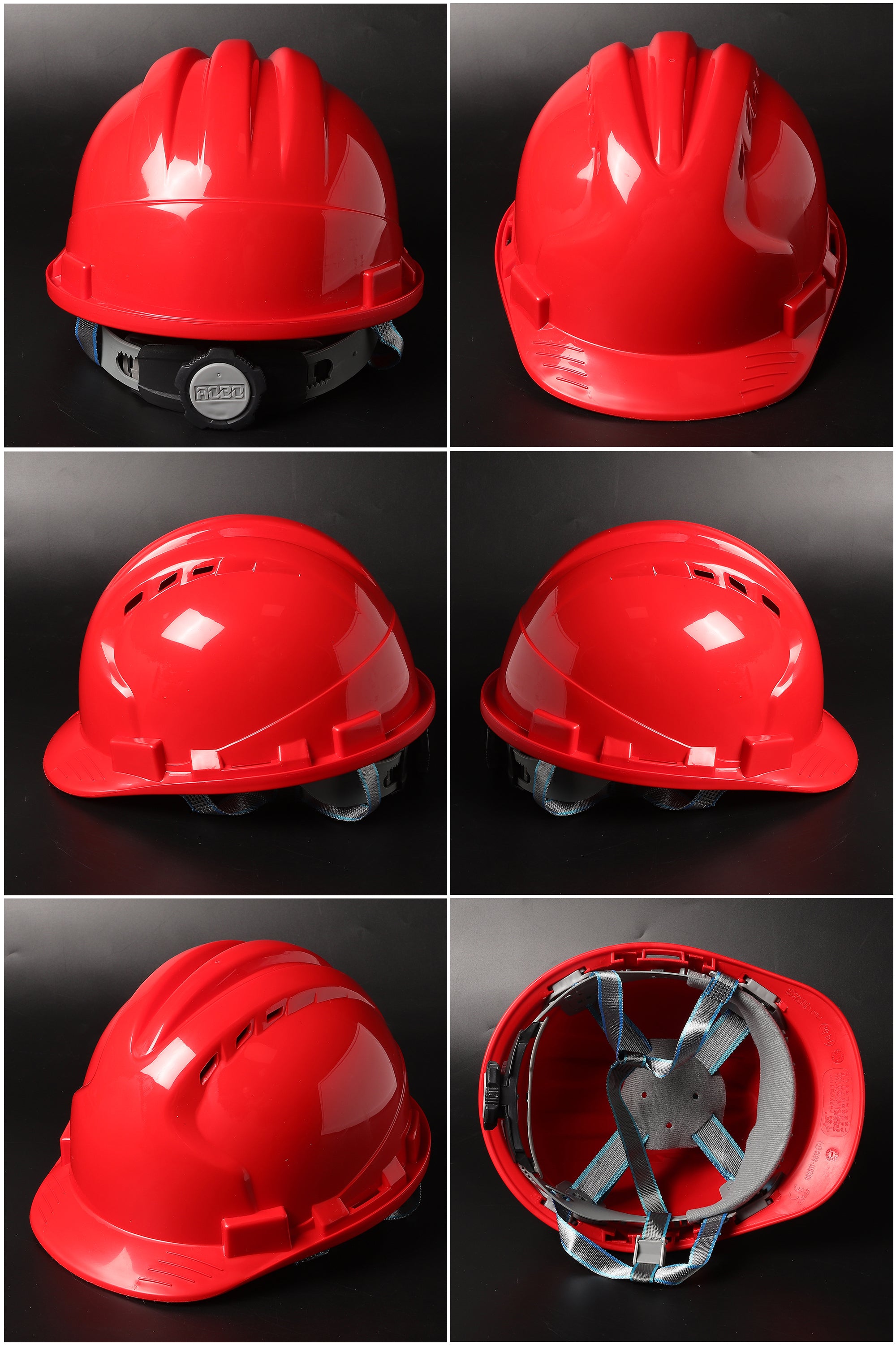 538-C Ratchet Hard Hat - Vented PP/PE Safety Helmet