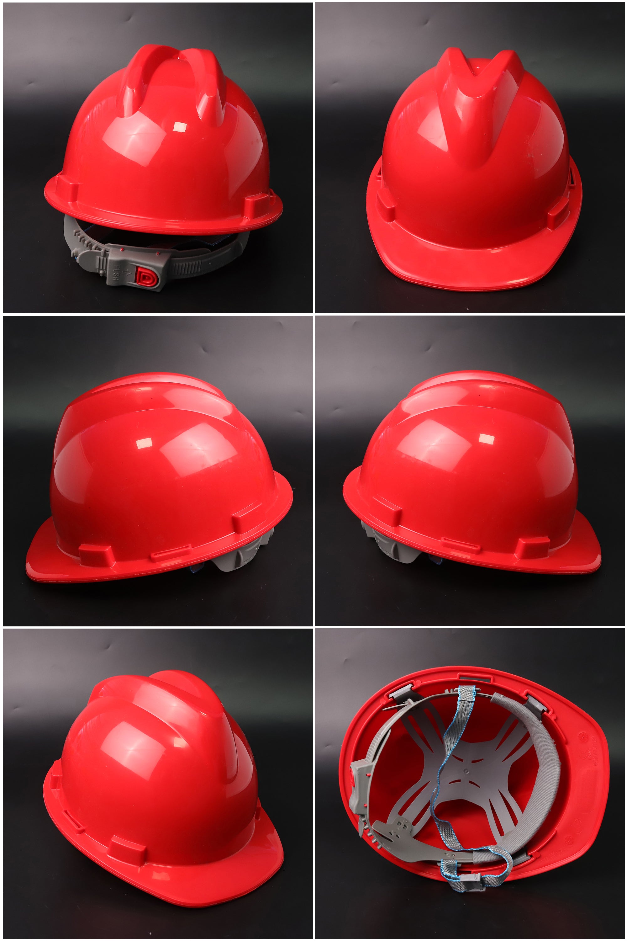 A9 Button-Adjust Hard Hat - PP/PE Cap-Style Safety Helmet