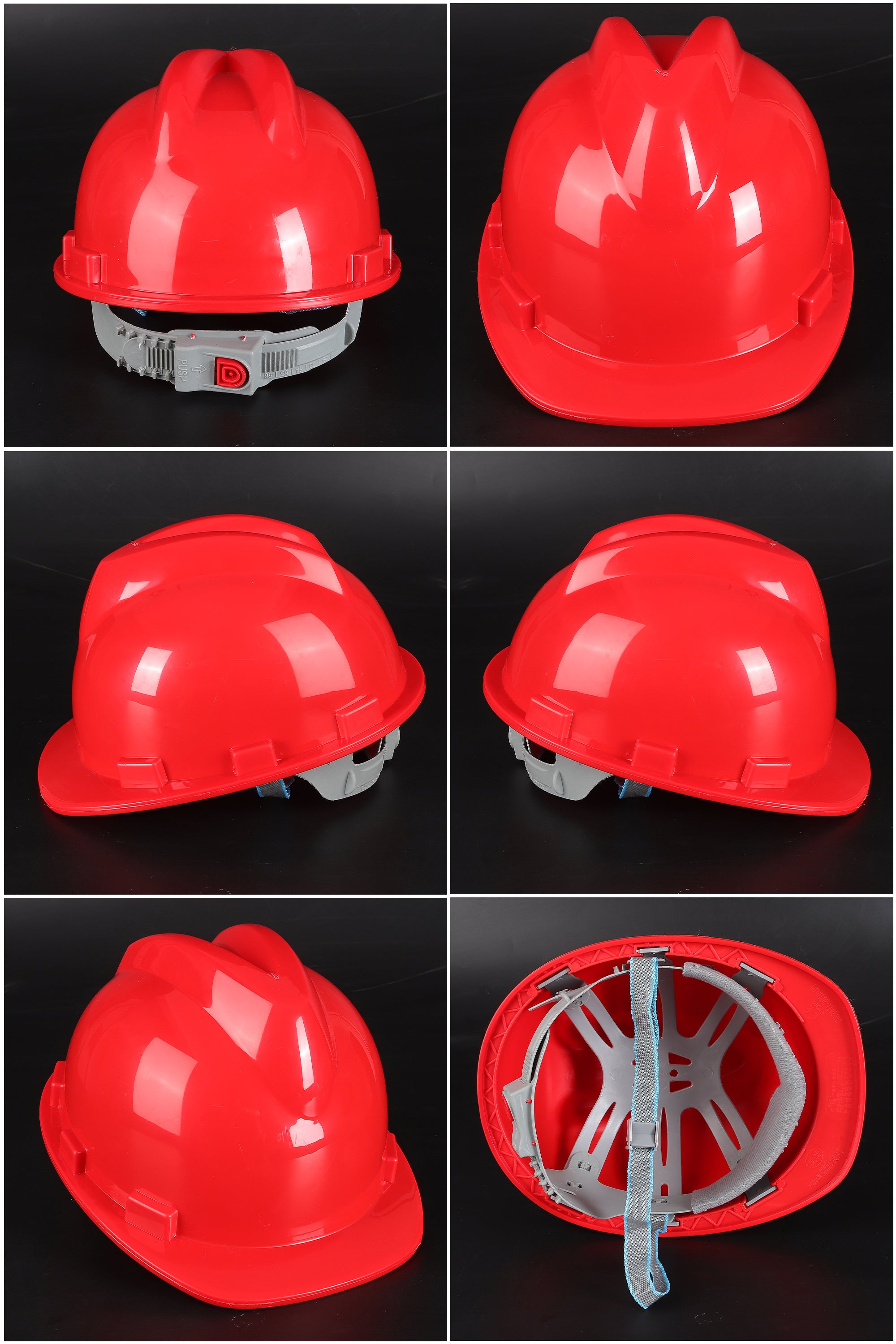 A11 Button-Adjust Hard Hat - PP/PE Cap-Style Safety Helmet