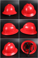 500PP Full-Brim Ratchet Hard Hat - PP/PE Safety Helmet