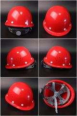 Q1 Button-Adjust Hard Hat - Round-Crown ABS Helmet