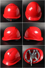 588 Button-Adjust Hard Hat - Vented ABS Safety Helmet