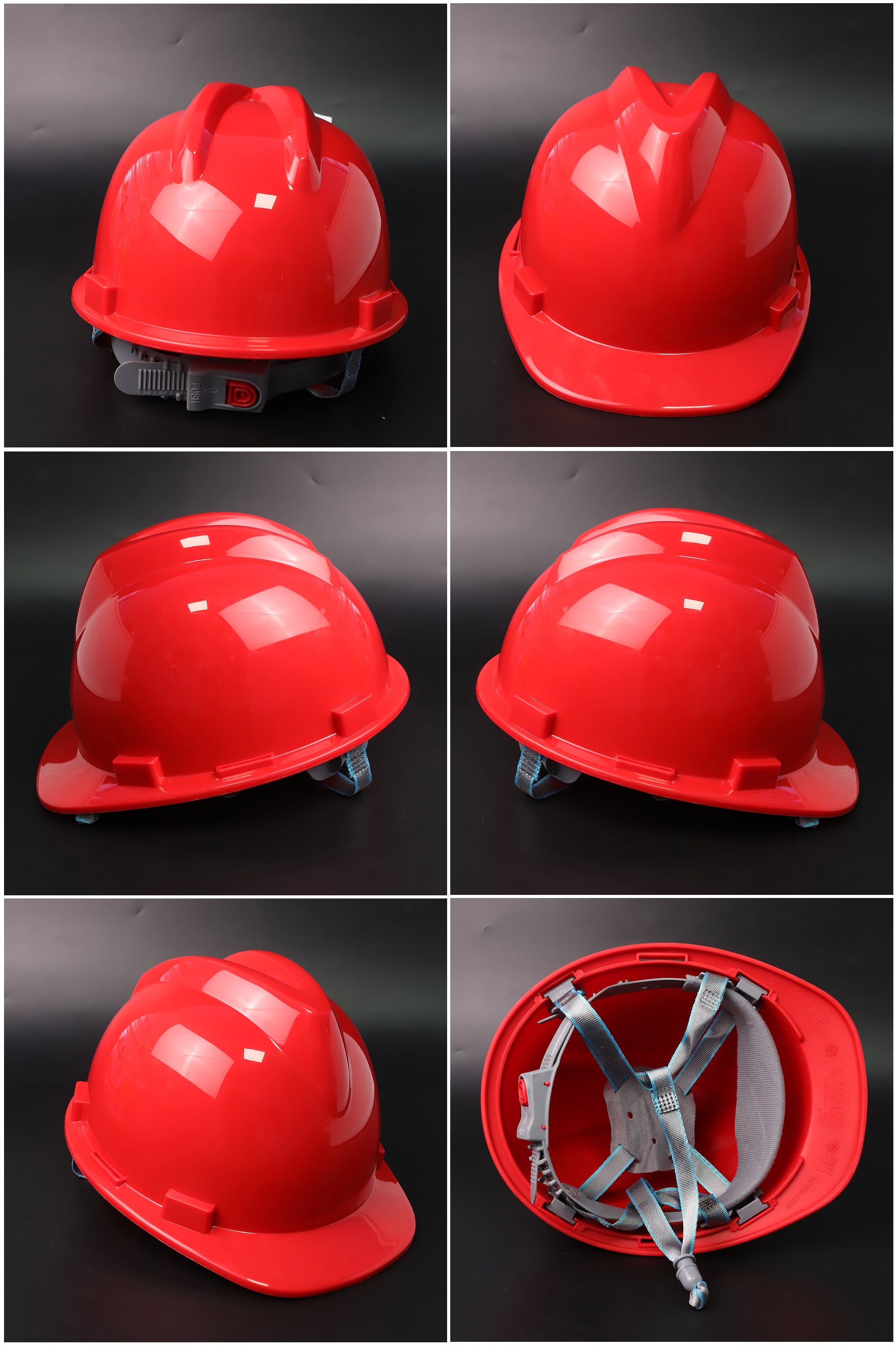 D21 Button-Adjust Hard Hat - PP/PE Cap-Style Safety Helmet