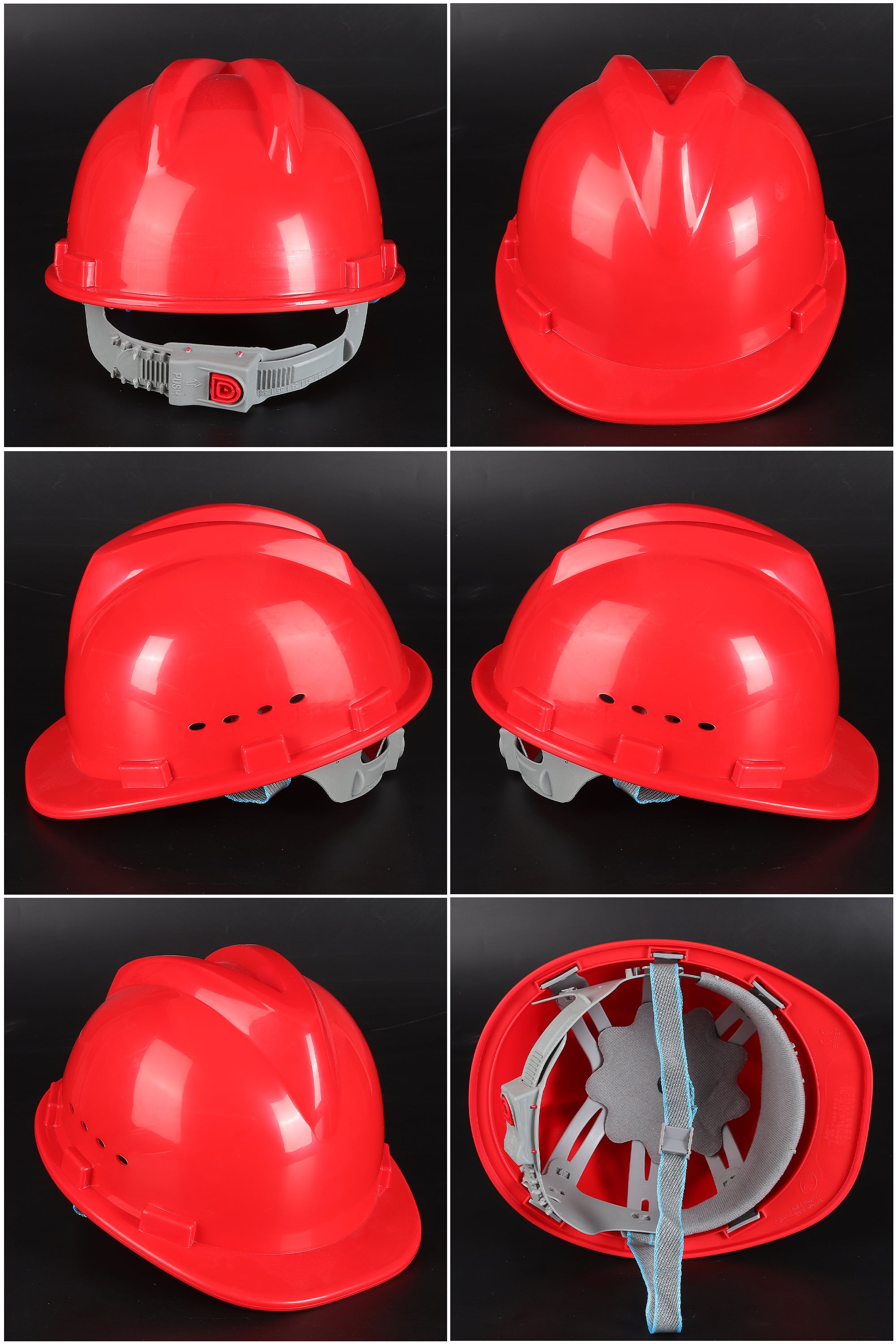 New A10 Button-Adjust Hard Hat - PP/PE Cap-Style Safety Helmet