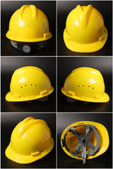New V216 Ratchet Hard Hat - V-Ridge PP/PE Safety Helmet
