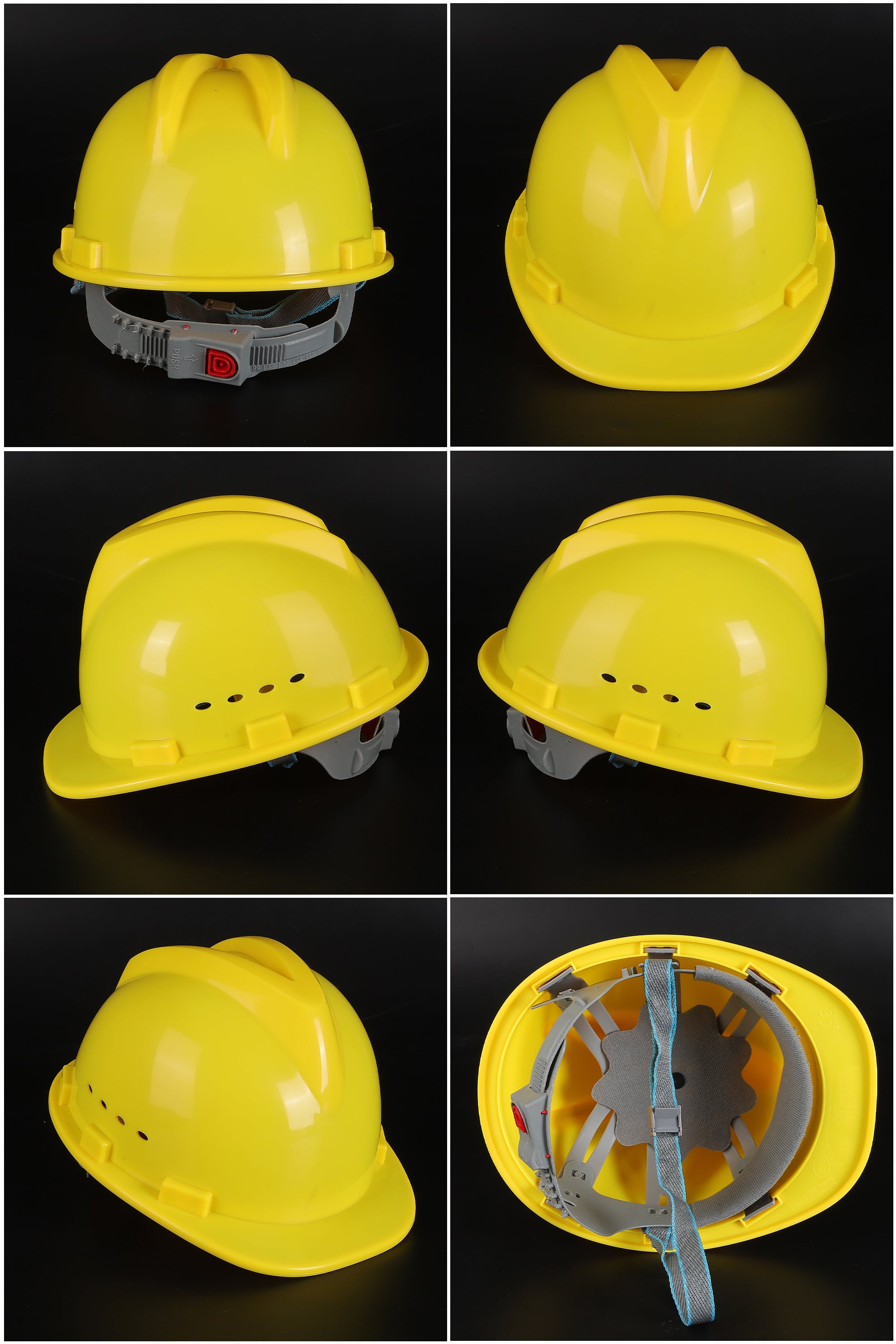 New A10 Button-Adjust Hard Hat - PP/PE Cap-Style Safety Helmet