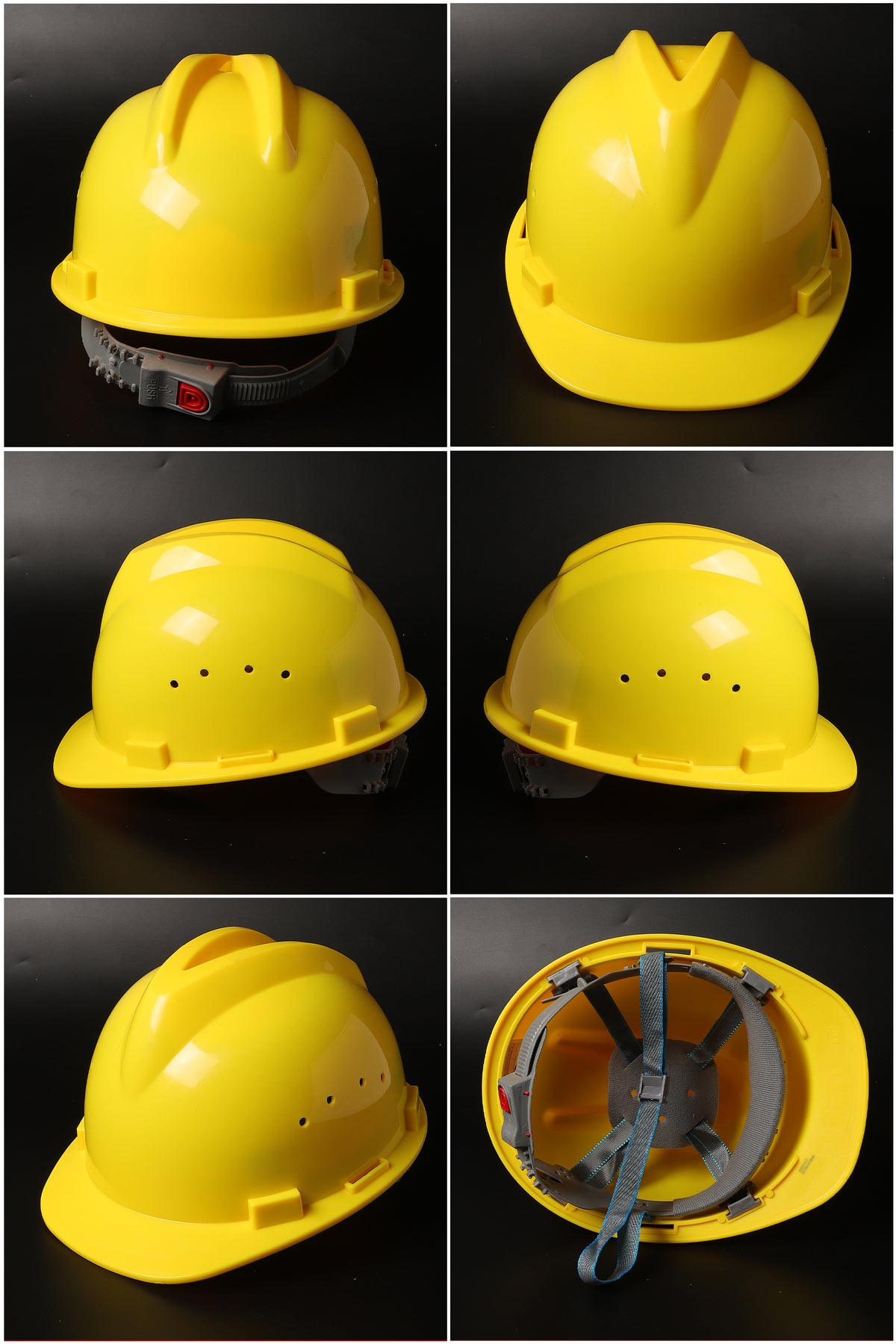 D216 Button-Adjust Hard Hat - PP/PE Cap-Style Safety Helmet