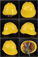 358ABS Button-Adjust Hard Hat - Vented ABS Safety Helmet