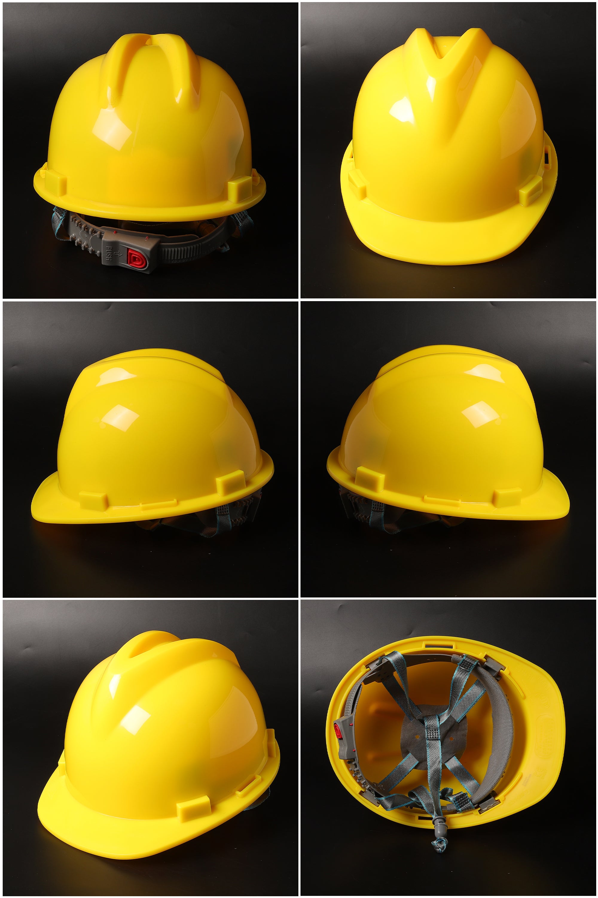 A21 Button-Adjust Hard Hat - ABS Cap-Style Safety Helmet