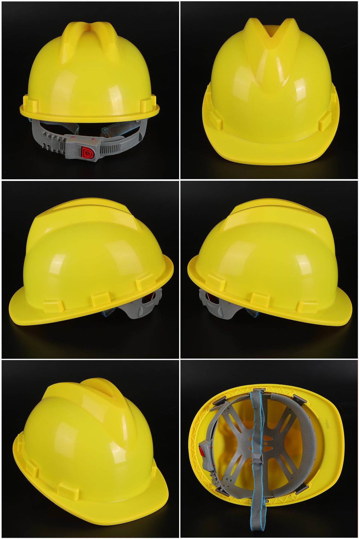 A11 Button-Adjust Hard Hat - PP/PE Cap-Style Safety Helmet