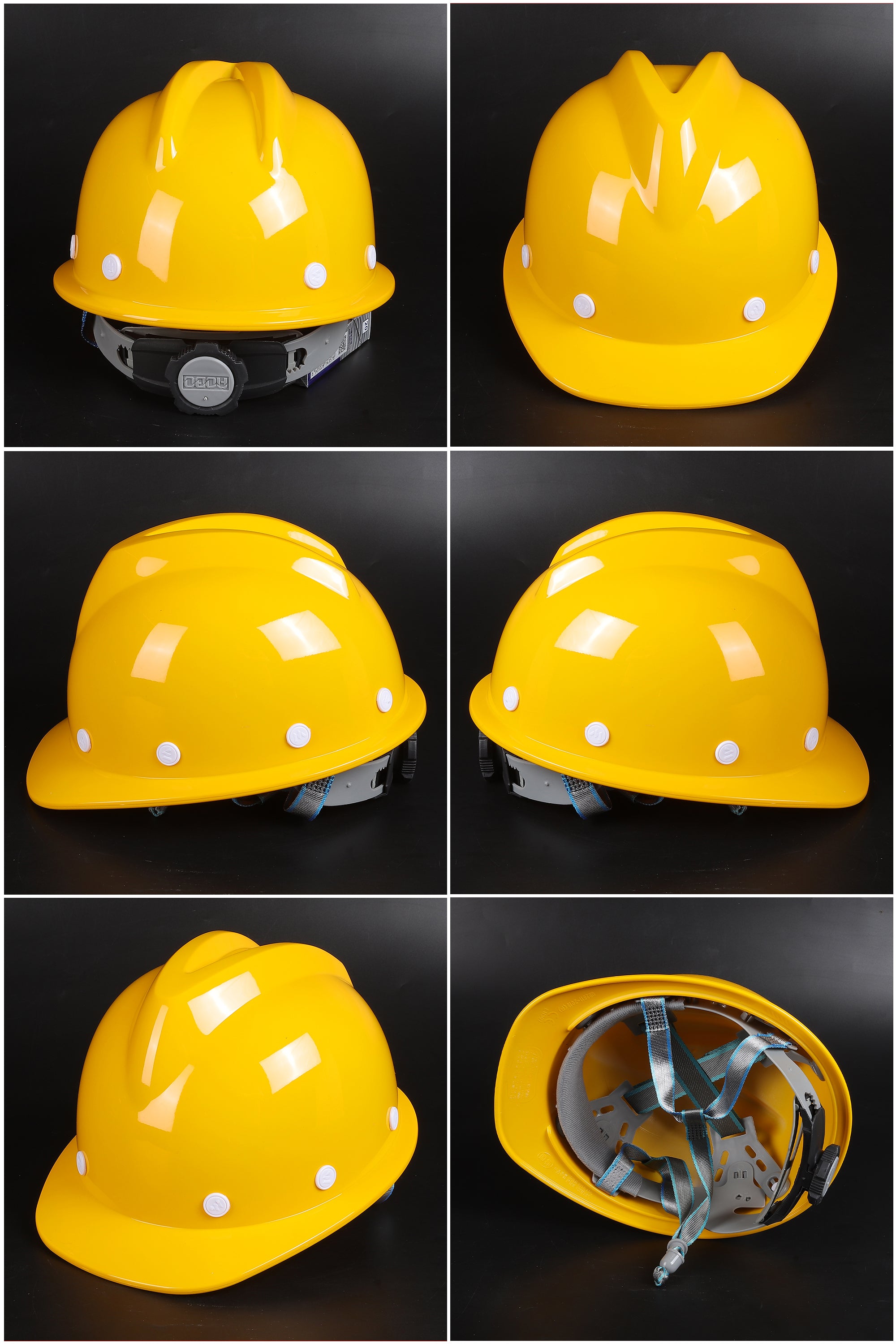 V-C Ratchet Hard Hat - V-Ridge PP/PE Safety Helmet