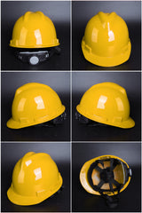 1602V Ratchet Hard Hat - V-Ridge PP/PE Safety Helmet