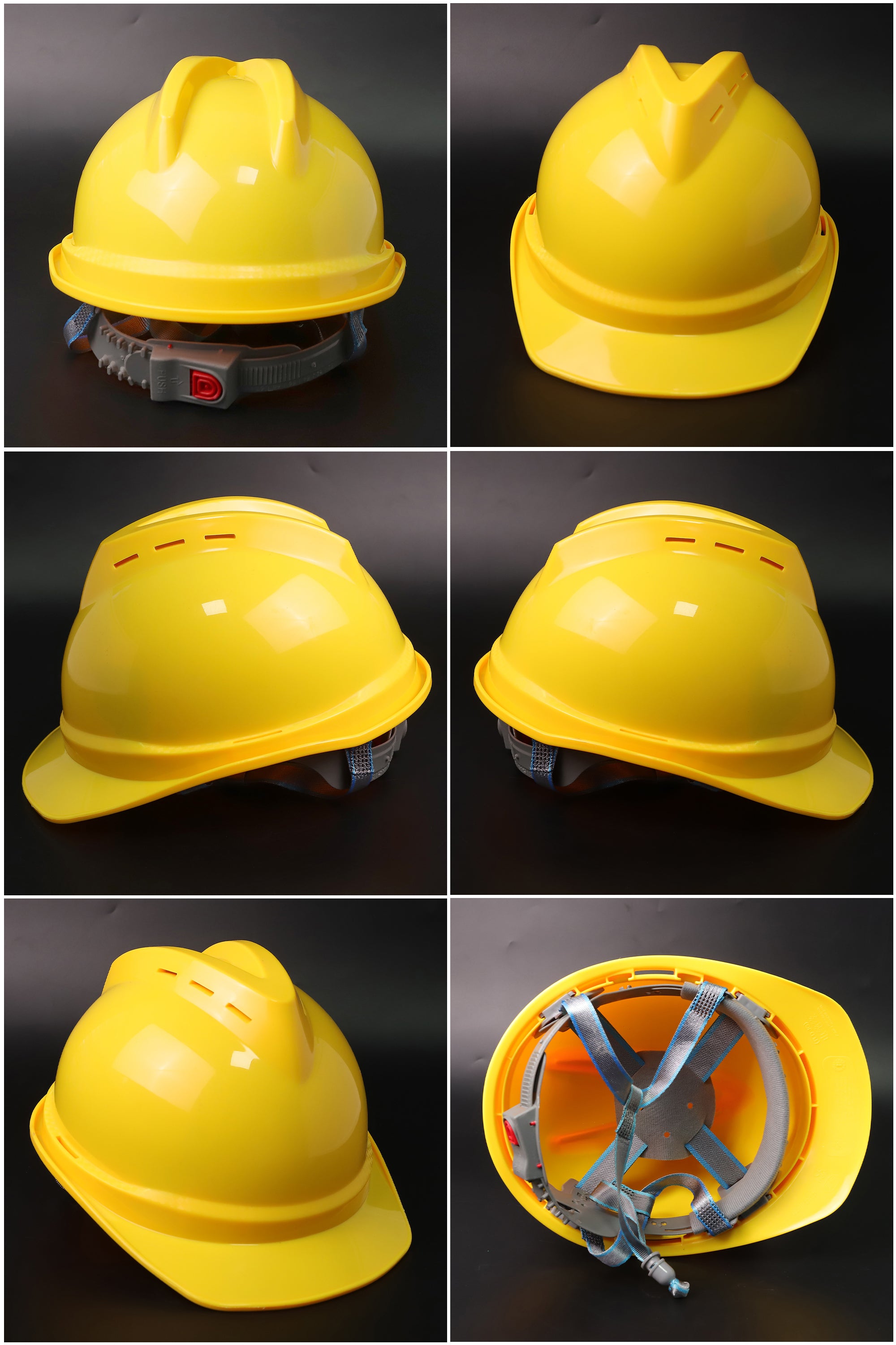 502-B Button-Adjust Hard Hat - ABS Cap-Style Safety Helmet