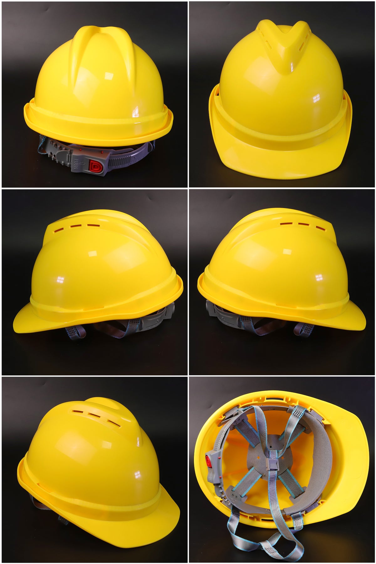 502-C Button-Adjust Hard Hat - PP/PE Cap-Style Safety Helmet